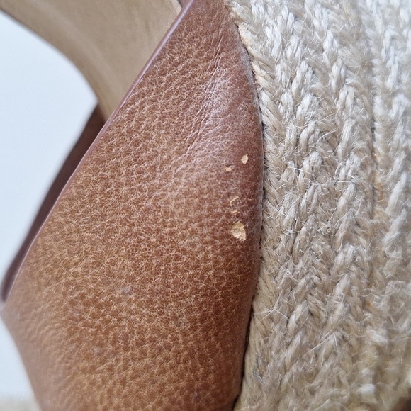 Forever 21 Brown Espadrille Wedge Sandals Size 6 - Picture 3 of 11